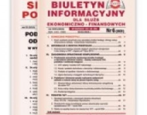 Biuletyn Informacyjny dla Służb Ekonomiczno-Finansowych