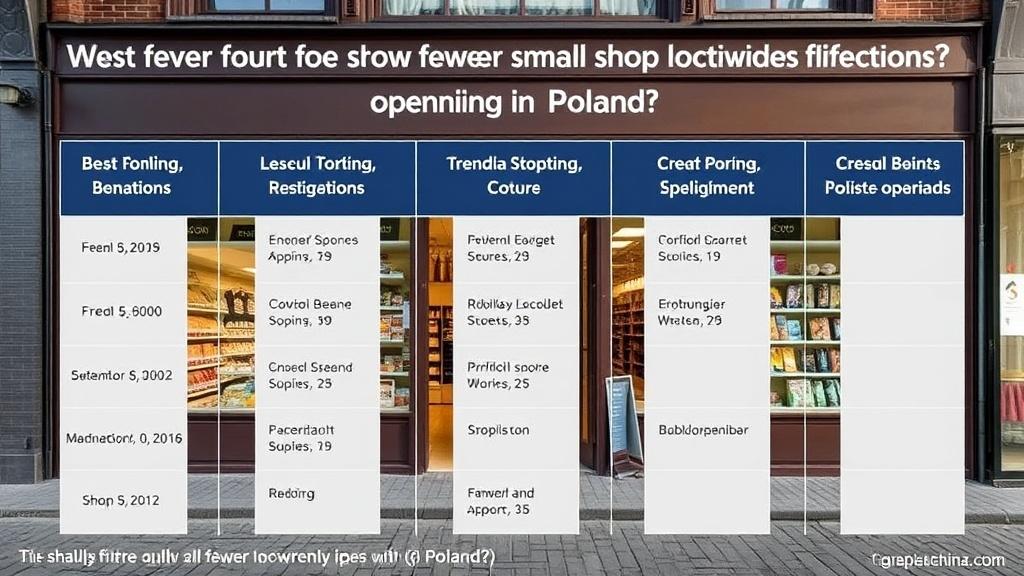Dlaczego w Polsce powstaje coraz mniej małych sklepów?. Tabela – krótkie zestawienie czynników wpływających na małe sklepy Dlaczego w Polsce powstaje coraz mniej małych sklepów?. Tabela – krótkie zestawienie czynników wpływających na małe sklepy