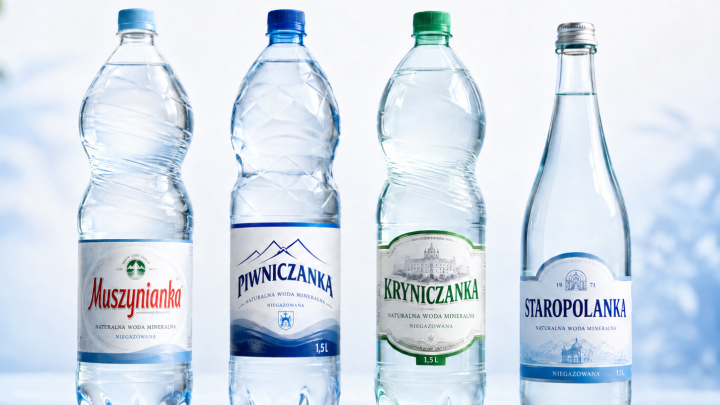 Polskie wody mineralne i źródlane – ranking, skład i właściciele marek